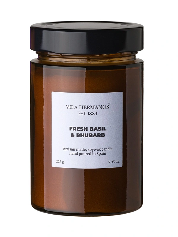 Apothecary свеча fresh basil and rhubarb 225г