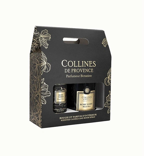 Fleurs et Ecorces подарочный набор Black Rose спрей 100мл и свеча 180г