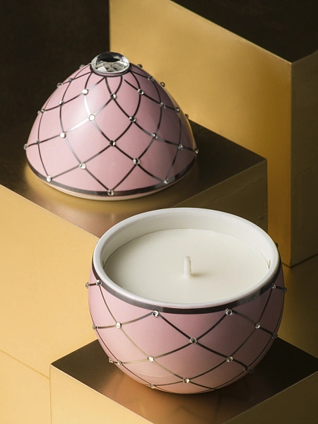 Bois de Russie свеча Rose silver stripes 200г