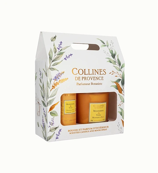 Duos Parfumes подарочный набор Mandarin and Yuzu спрей 100мл и свеча 180г