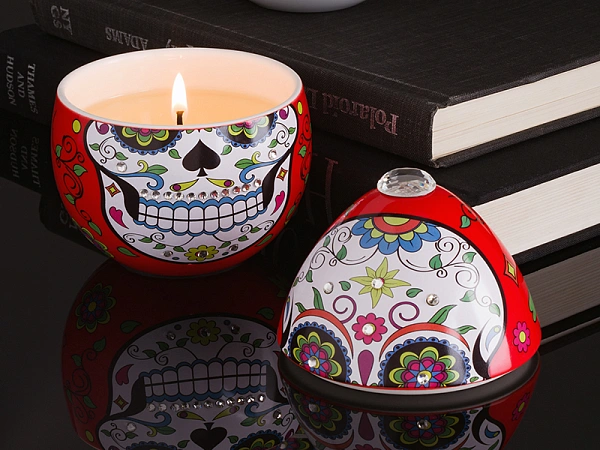 Skull ceramic свеча Red skull 220г